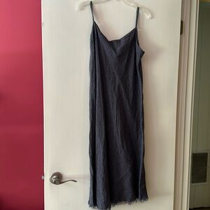 100% linen spaghetti strap dress by Artemesia size large